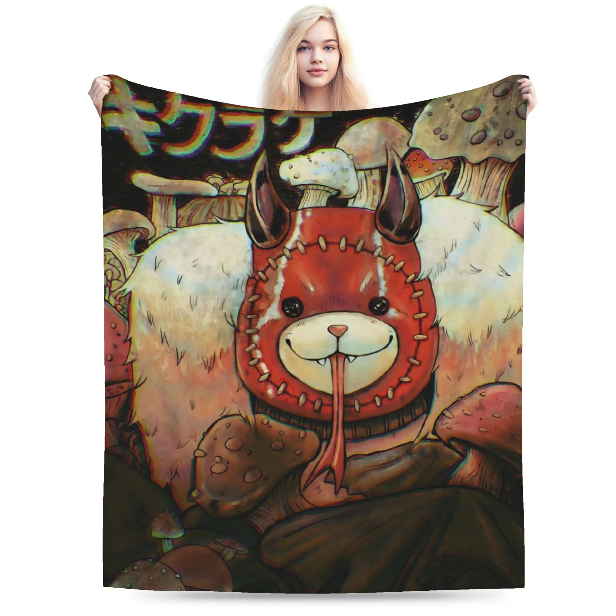 Dorohedoro Anime Throw Blanket for Couch  Soft Cozy Plush Blanket 50x60 Inches Multiple Sizes Bedspreads for All Seasons
