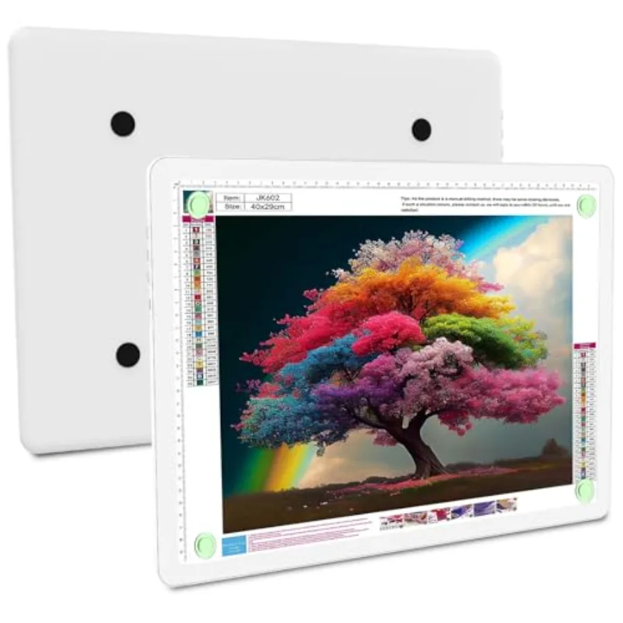 

Rechargeable Light Pad for Diamond Painting Magnetic LED Light Board Physical Button Super Bright Diamond Art Light Pad Ultra-T