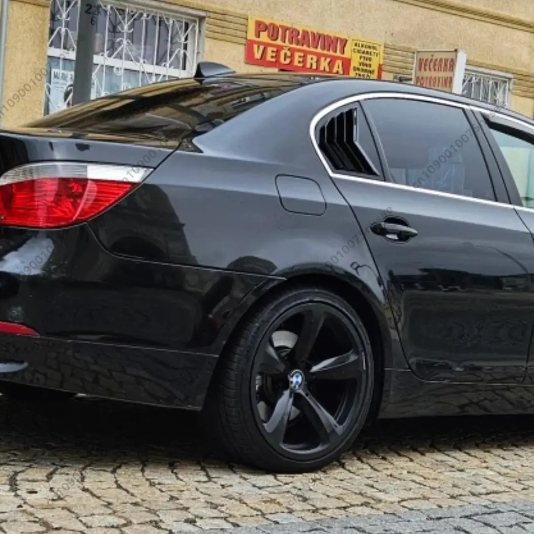 

Жалюзи заднего стекла для BMW 5 серии E60 525i 530d 530i 545i 550i M5 2004-2010, спойлер заднего треугольного окна из АБС-пластика, комплекты кузова