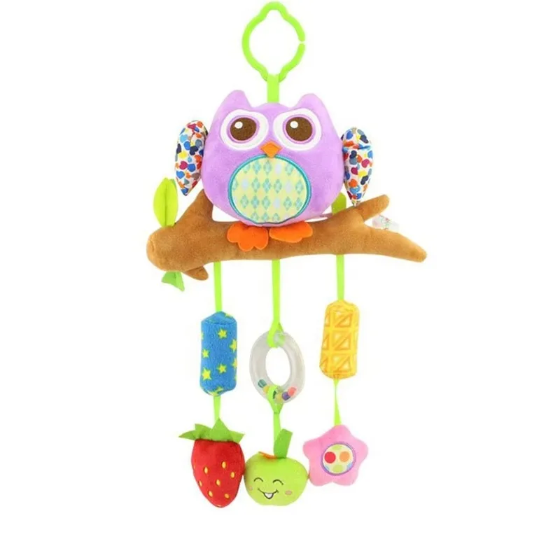 

Babies Stroller Hanging Teether Bell Baby Toys Clip Car Seat Baby Cute Animal Doll Bed Crib Rattles for Bebe Newborn Toddler