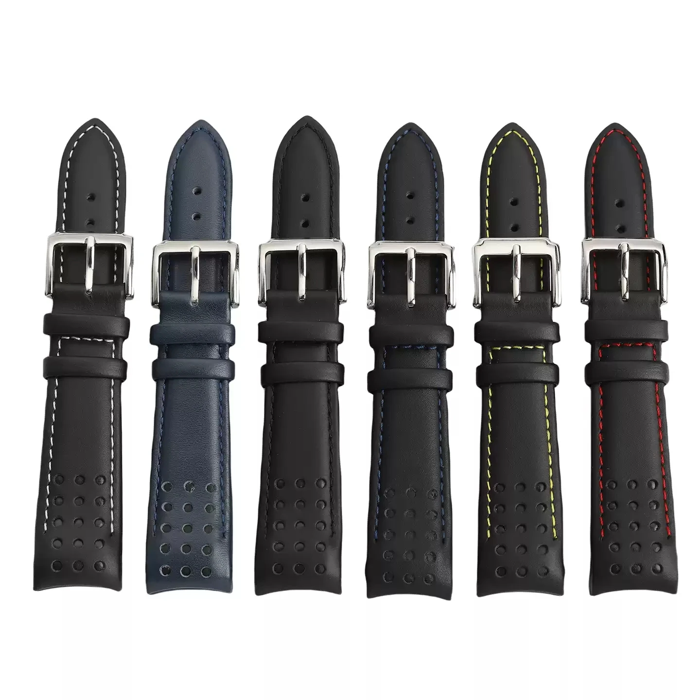 

Curved Bracelet 21mm for Seiko Watch Strap Sportura Series Barcelona SNAE SNP SRG SUN SPC089 SSC Breathable Leather Watchband