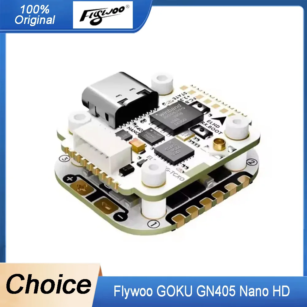 

Flywoo GOKU GN405 Nano HD 35A Stack V3 - Built-in TXCO ELRS 2.4G RX, Plug&Play for DJI O4/O4 Pro