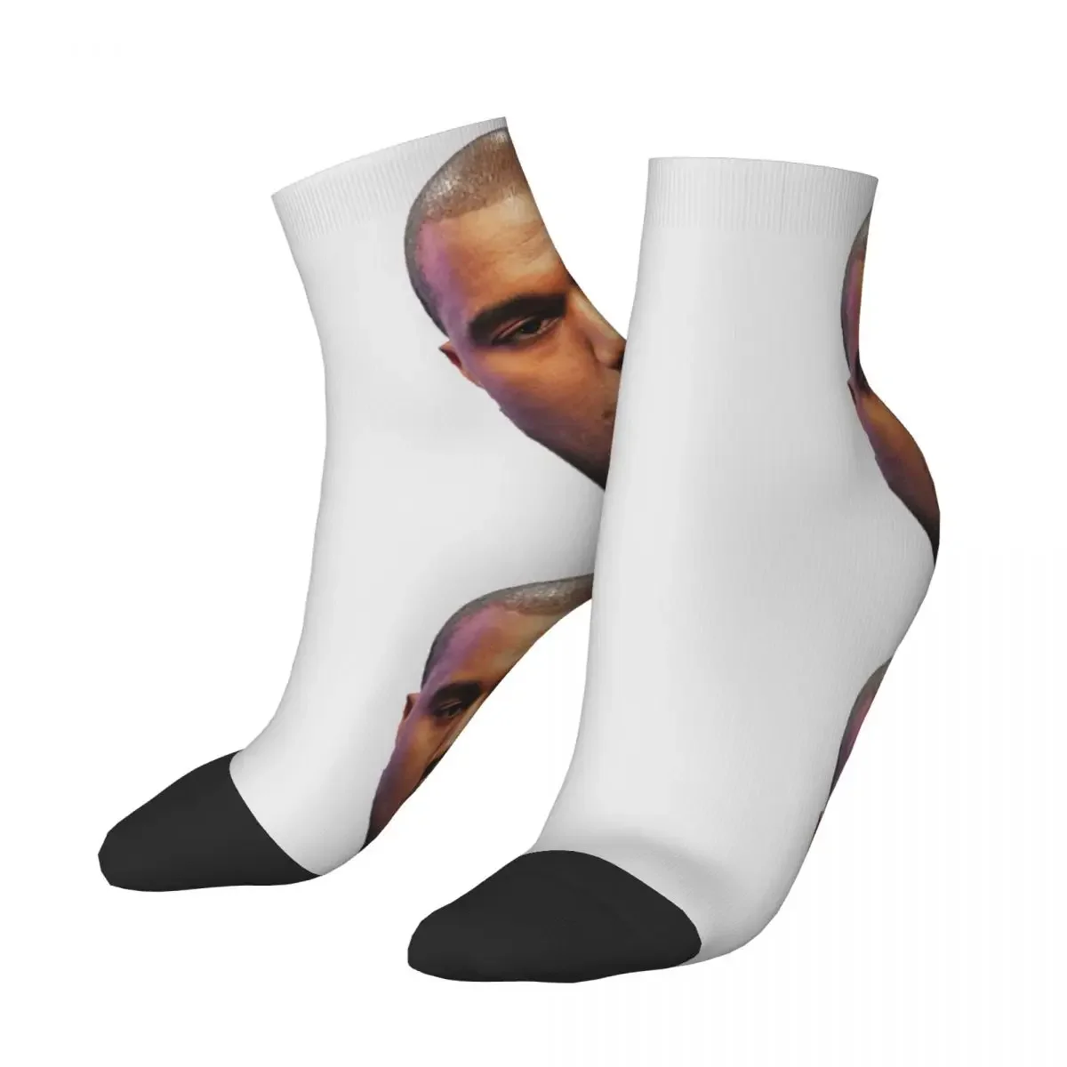 Kawaii Kanye West Funny Meme Socks Men Women Warm 3D Printing Sports Basketball Socks