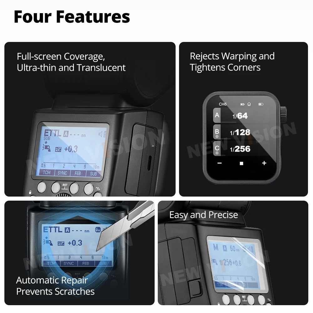 Tempered Glass Protective Film For GODOX X3 XPro IT32 IT30Pro V1 V100 V480 V850II V850III V860III TT600 TT685II TT350