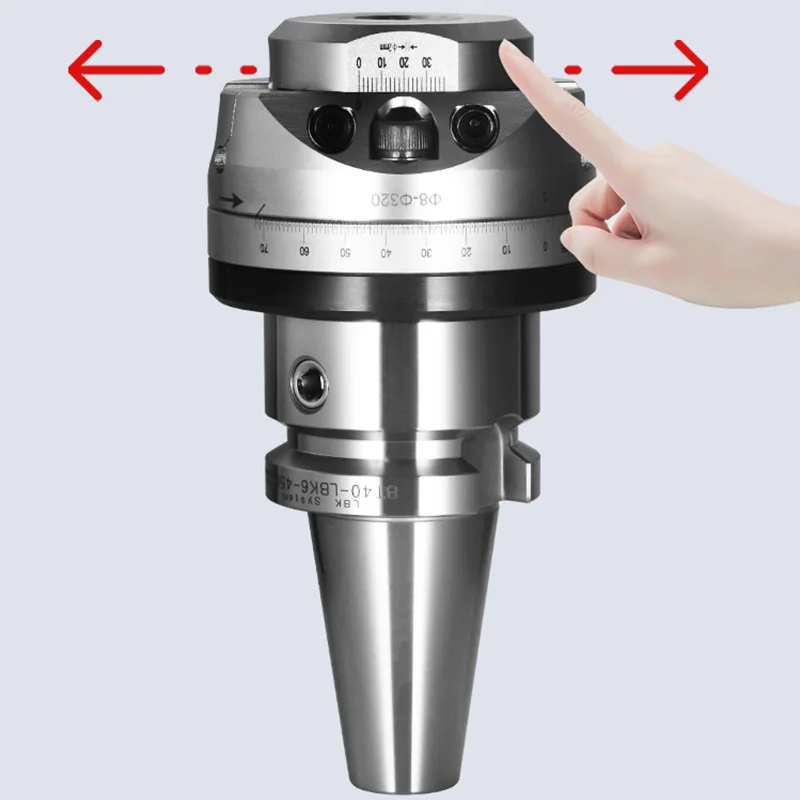 CNC Lathe Boring Tool Set 8-320mm Precision Boring Head BT30 Milling Machine Drill Chuck Boring Bar Tool Kit BT30-NBH2084X