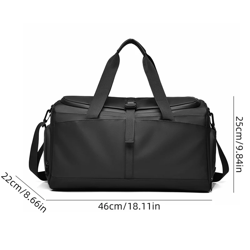 Fitness Fashion Simple Sports Bag Dry Wet Separation Outdoor Short Trip Pack with Shoes Compartment Multi-functional Handbag