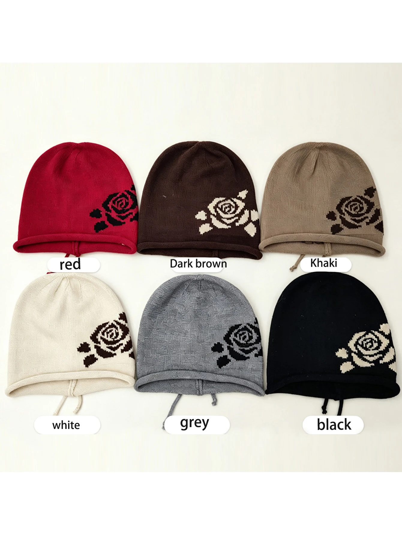 Vintage versatile knitted hat for autumn and winter, warm pile hat, personalized and trendy, face enhancing small hat