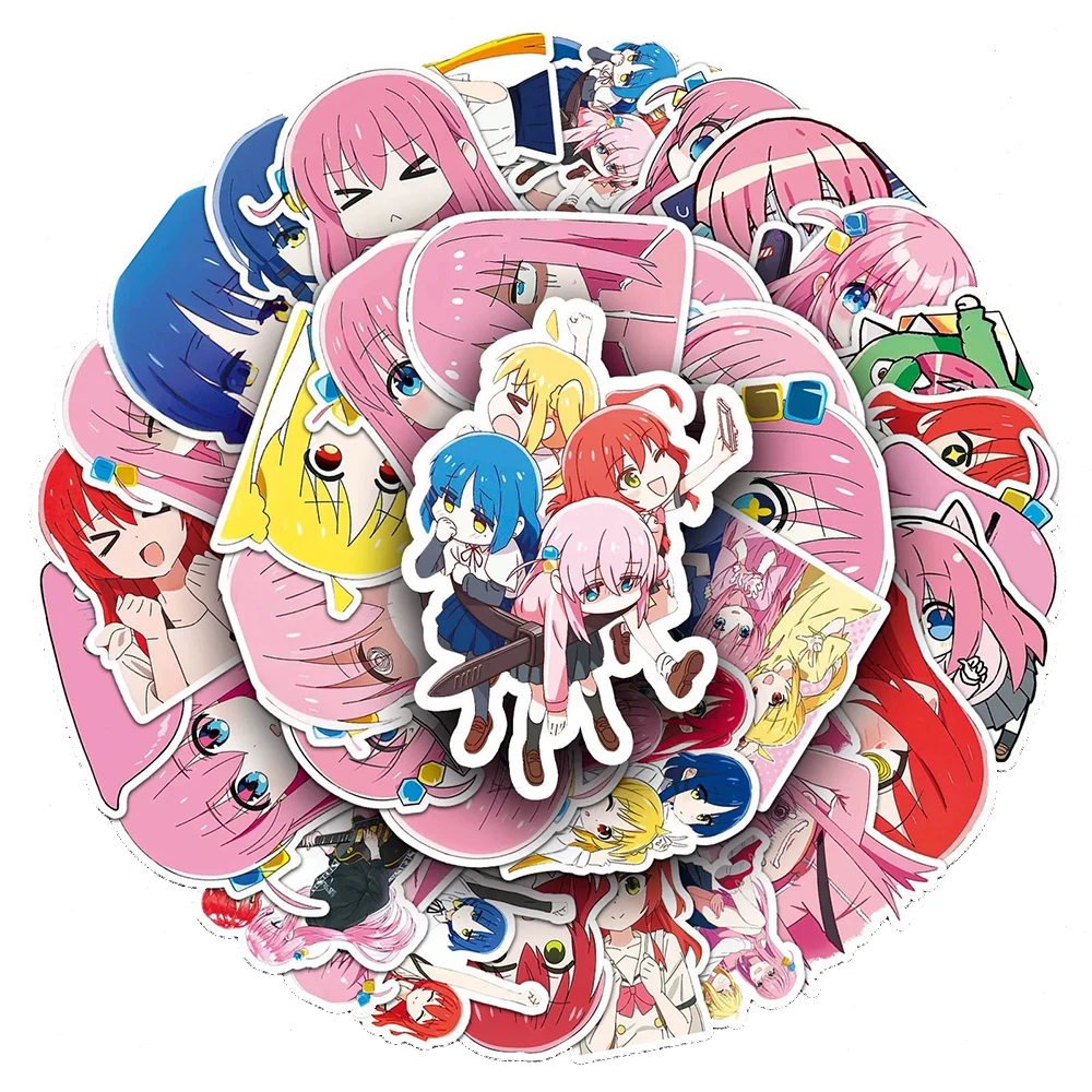 10/30/50 Stück BOCCHI THE ROCK! Cartoon-Aufkleber Niedliche Anime-Sticker Spielzeug DIY Gepäck Scrapbook Helm Kawaii Dekorations-Aufkleber-Set