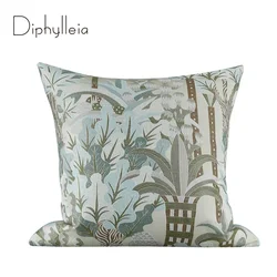 Diphylleia Luxury Throw Pillowcase Noble Bird Enrichment Series Of Oriental Aesthetics Full Size Embroidery Cushion Cover 45x45