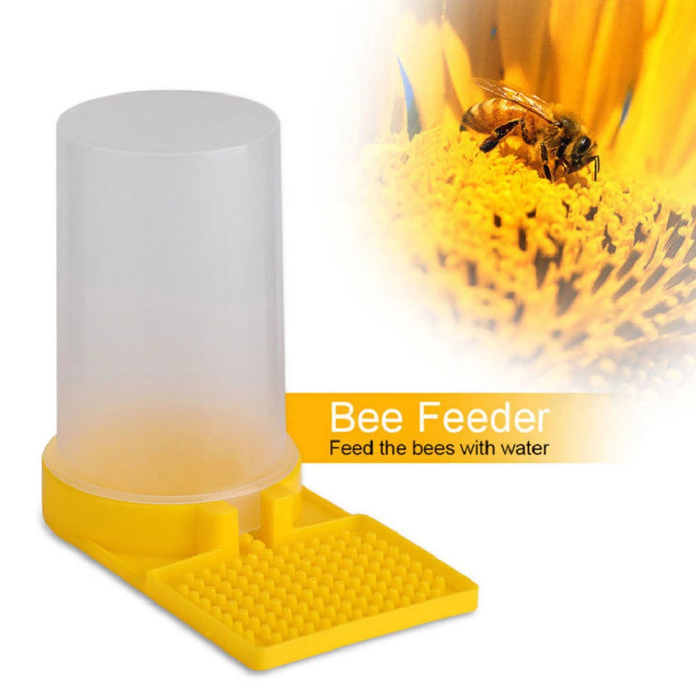 Beekeeping Bee Feeder Honey Bee Feeders Drinking Water Waterer Watering Bees Tools Supplies Feeding Plastic bee Drinker Tool