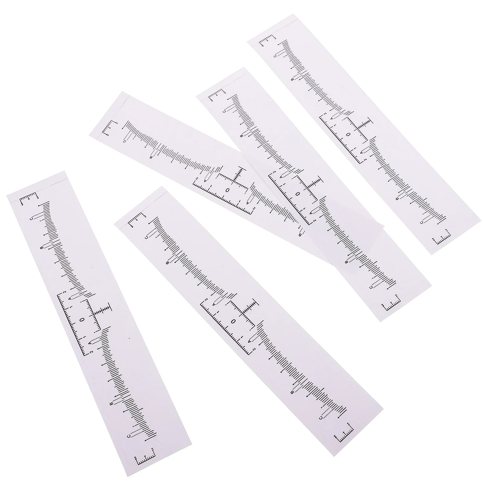 100 Stuks Wegwerp Wenkbrauw Heersers Borduren Stencils Gemakkelijk Gebruik Makeup Tools Witte Wenkbrauw Microblading Heerser Brow Heerser