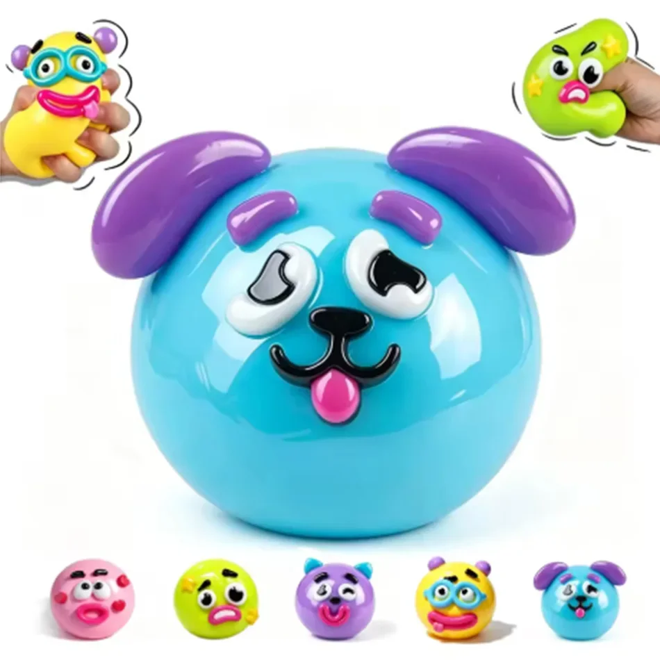 2026 NEU Smushers Squishy, Curiosities Hundegesicht-Wechsel-Squishy-Spielzeug, weiches, formbares, niedliches, langsam aufsteigendes Quetschspielzeug, lustiges Geschenk für Erwachsene – Detail 15