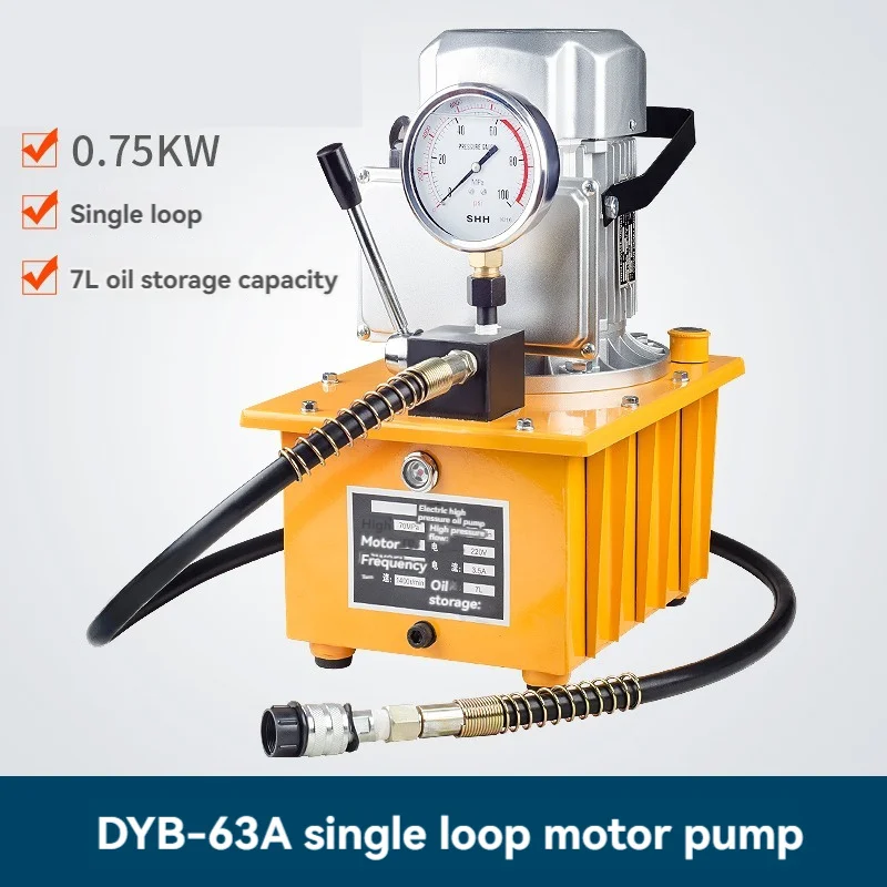 Electric Driven Hydraulic Pump Oil Pressure Pedal 750W Motor Pedal Solenoid Valve Control Mode  Portable High Pressure Oil Pump