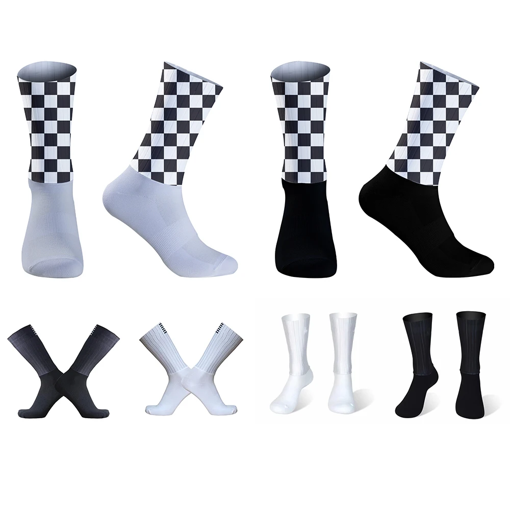 Chaussettes en silicone pour le cyclisme, le sport, la course à pied et le vélo, nouvelle collection été 2024