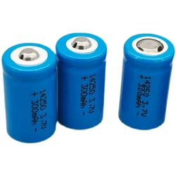 3pcs/lot ICR14250 3.7V 300mAh Rechargeable Lithium Battery Pack