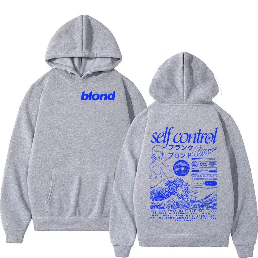 Raper Frank Print Pullover Hoodie Męska Hip Hop Blond Album Odzież Bluza Mężczyźni Kobiety Casual Fashion Ocean Oversized Hooded