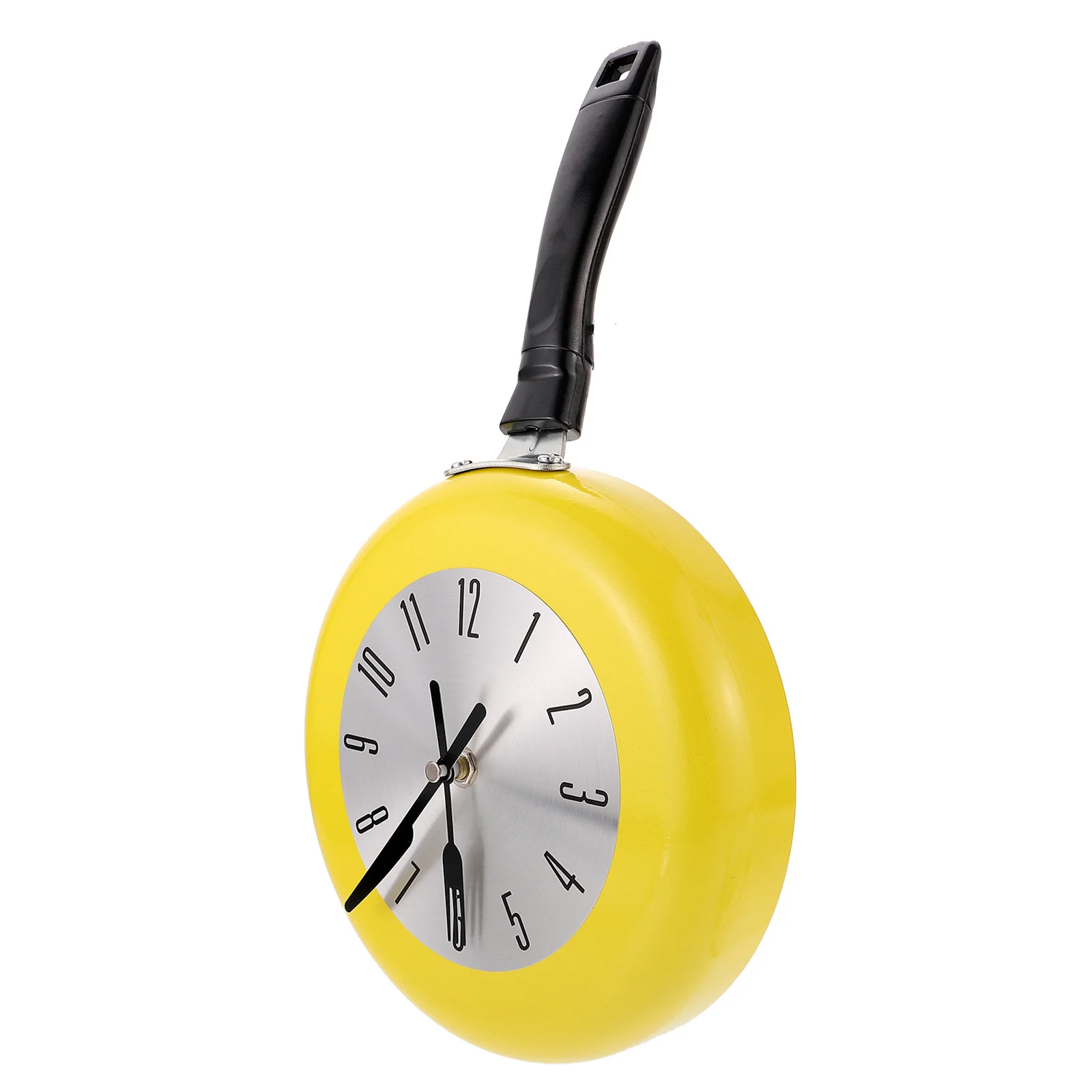 

1Set Quartz Wall Clock Round Frying Pan Metal Hanging Home Decor Mute Creative Wall Adorn Stable Quality Easy Installation