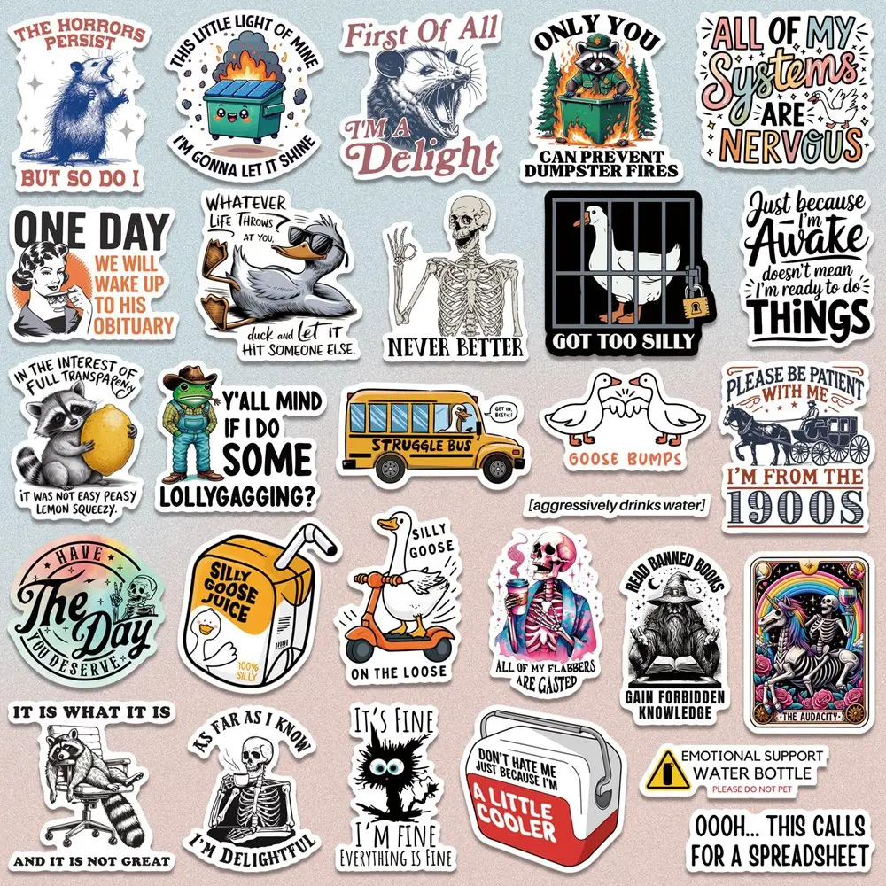 200 قطعة من ملصقات PVC المضحكة على شكل حيوانات كرتونية جمالية يمكنك صنعها بنفسك ملصق جرافيتي لأجهزة الكمبيوتر المحمول وزجاجة المياه ومجلة الهاتف #2