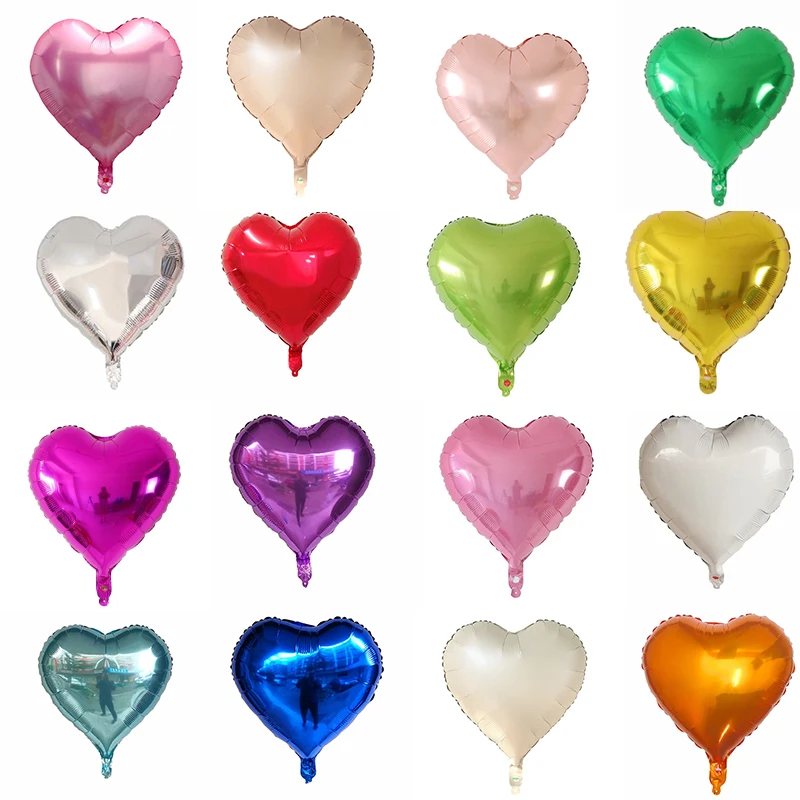 1/5/10pcs 18 inch heart-shaped love balloons for birthday parties, children, babies, showers, weddings, helium ball supplies