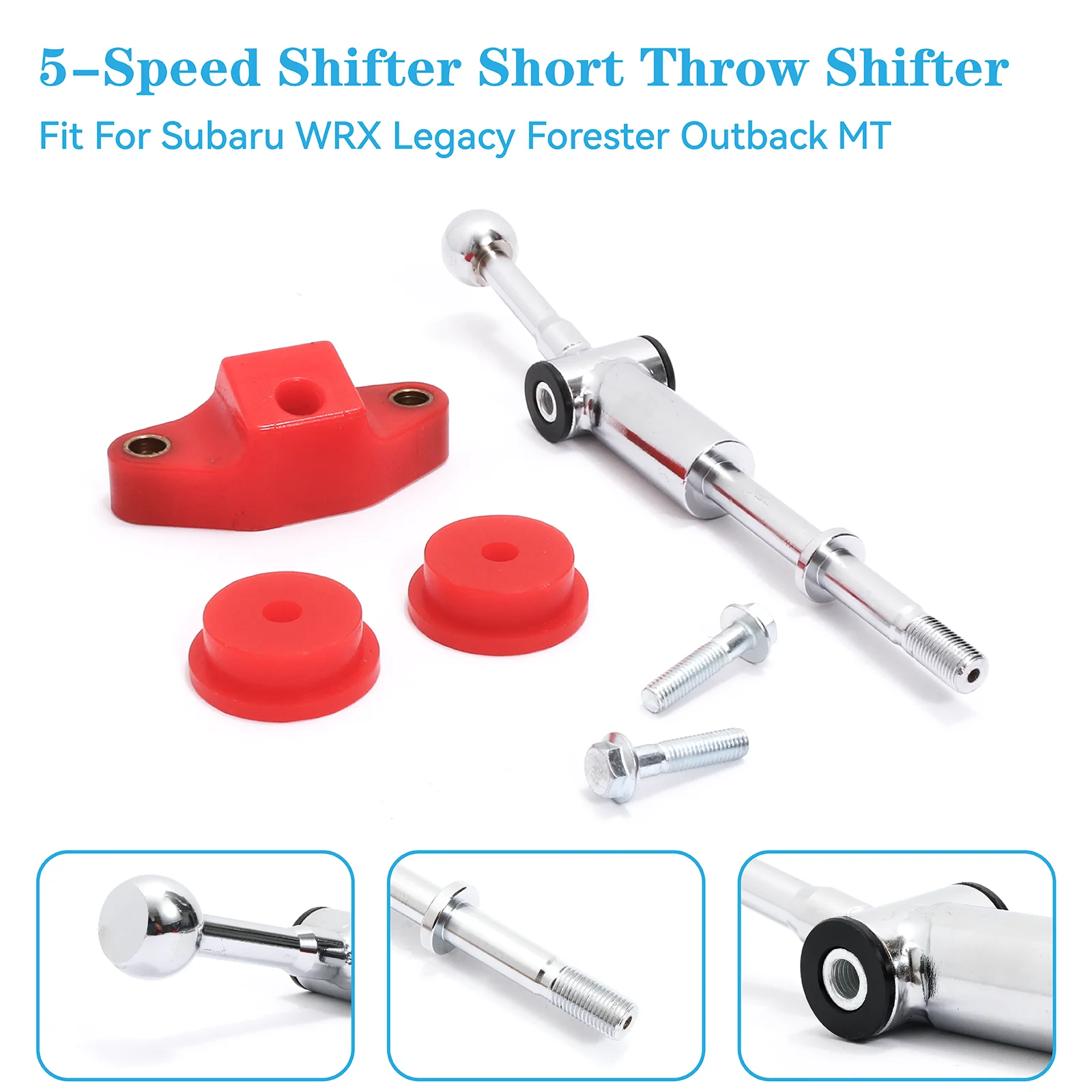 

Short Shifter W/ Stabilizer Bushing for 2008-2014 Subaru Impreza WRX Legacy 5 Speed Car Accessories Shipping from US