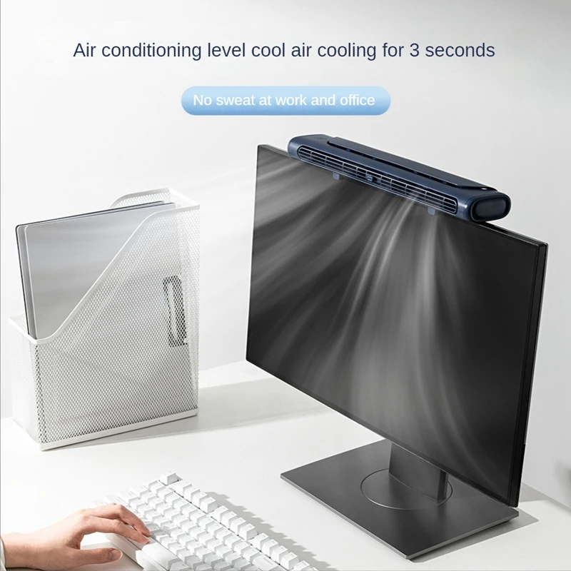 4000มิลลิแอมป์ชั่วโมงชาร์จ USB ตรวจสอบคลิปพัดลมสำนักงานบ้านสก์ท็อปใบ้ kipas angin Kecil หน้าจอคอมพิวเตอร์คลิปพัดลม