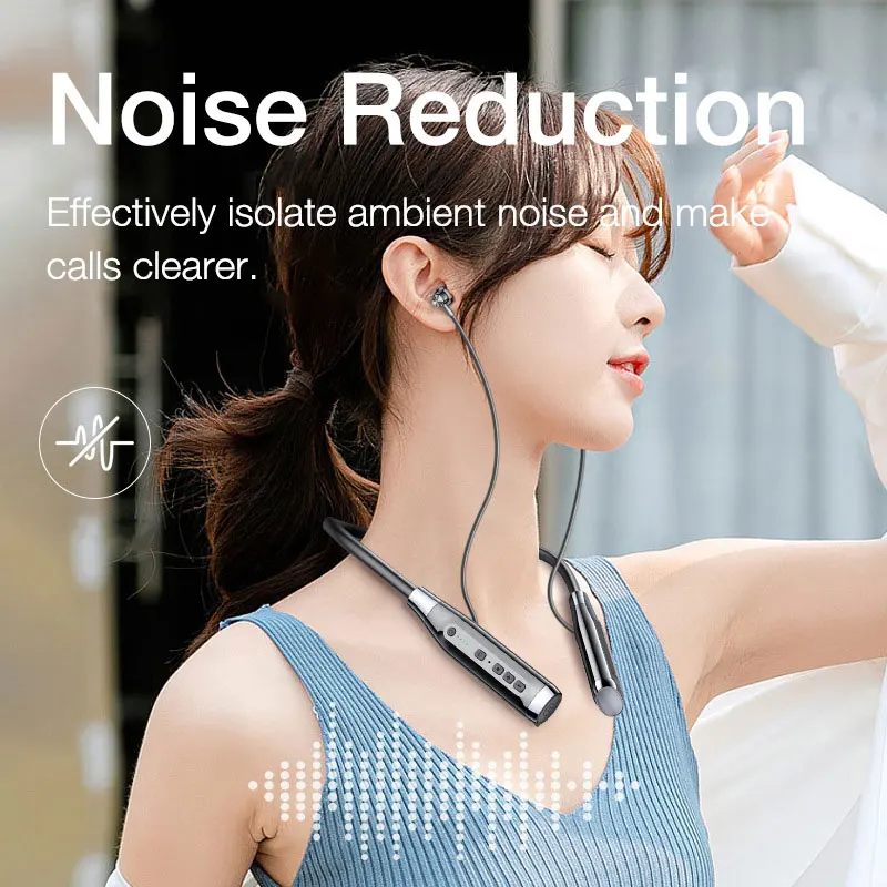 EARDECO 100 Hours Endurance Wireless Headphones Bass In-ear Bluetooth Headphone Earphone Music Sport Headset with Mic Stereo