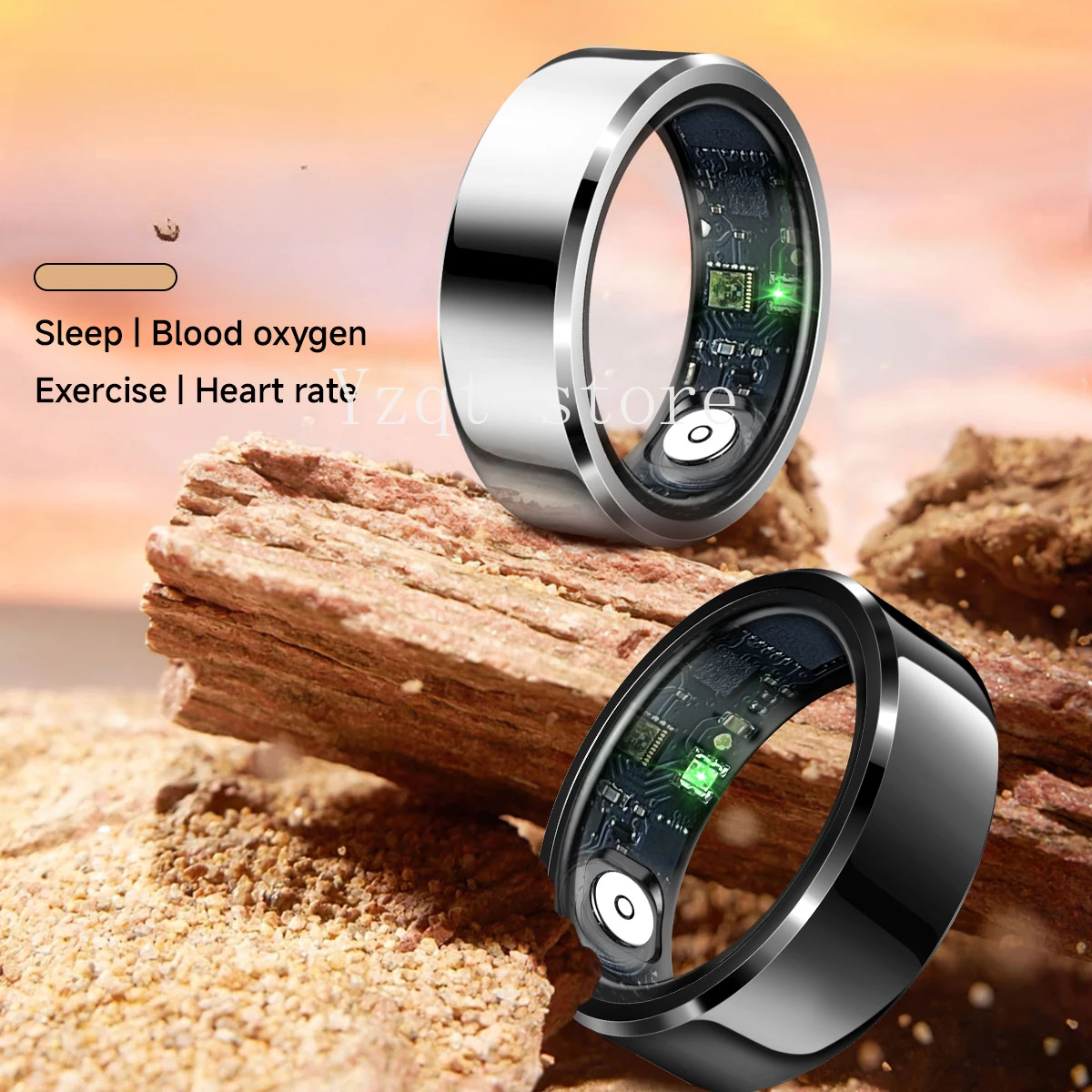 Smart Ring Heart Rate Tracking Sleep Monitoring Deep Waterproof Photo Pedometer Exercise