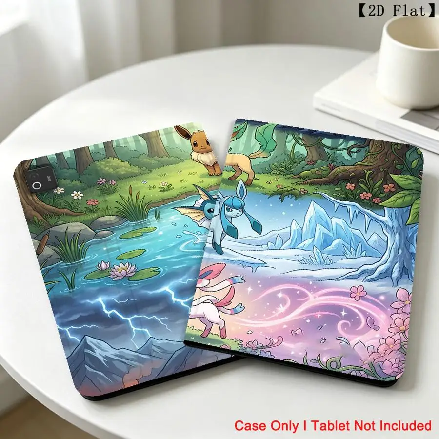 With Pencil Holder Case for Xiaomi Pad 5 6 7 8 Pro Pad 6s Pro 7 Ultra Redmi Pad SE K Pad 8.8 9.7 12.4 Inch Hot Eevees Pokemons
