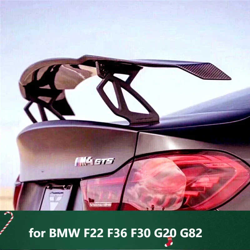 

New！ Spoiler for BMW F22 F36 F30 G20 G82 Real Carbon Fiber Rear Wing 2 3 4 5 Series Car Tail Fin Accessories