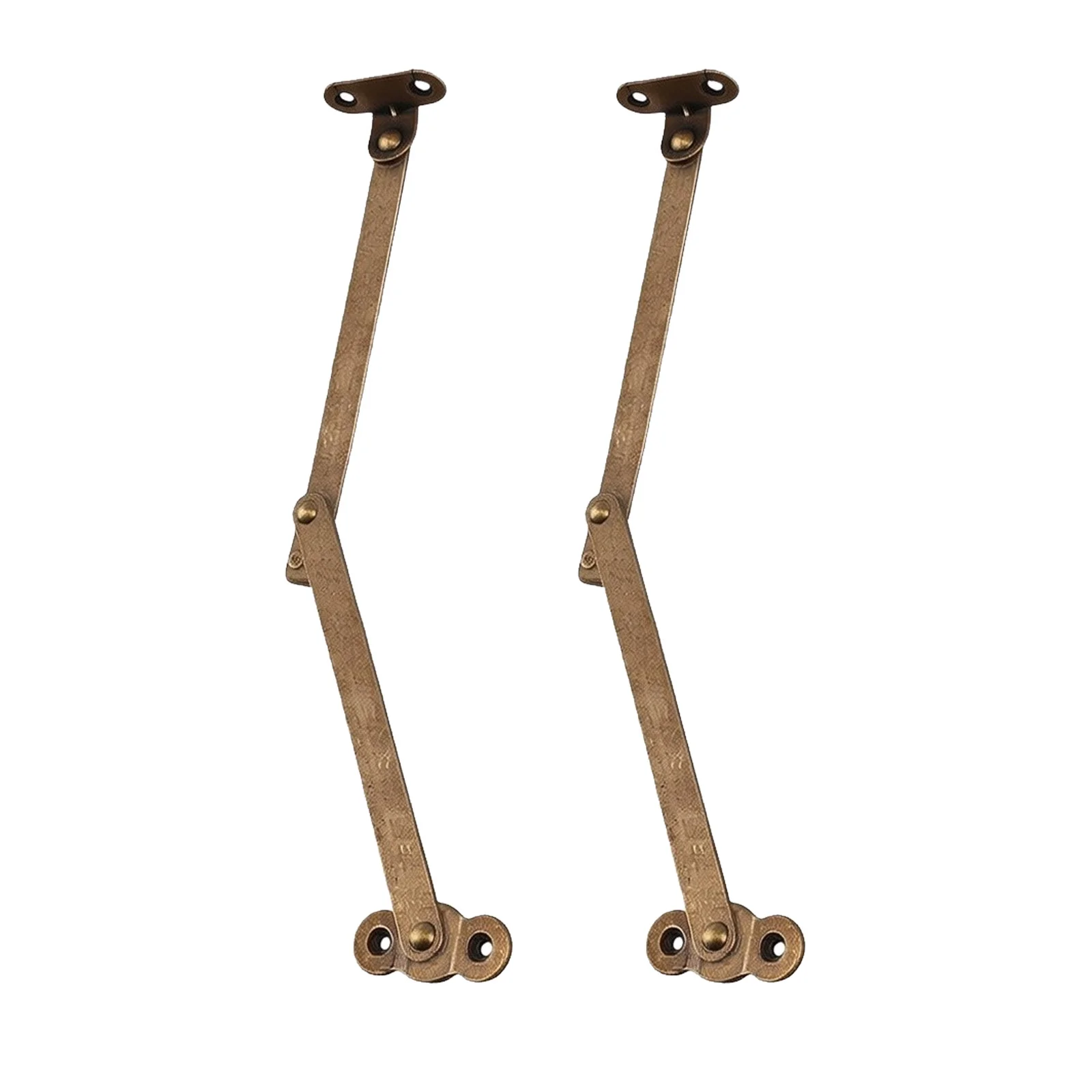 Folding Lid Support Hinge 25mm Zinc Alloy Antique Bronze for Toy Box Chest Cabinet Drop Down Stay 150 Degree Motion