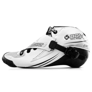 Bont-スピードスケート、ロードブーツ、プロジェット、2pt、195mm、インライン用のカーボンローラースケート