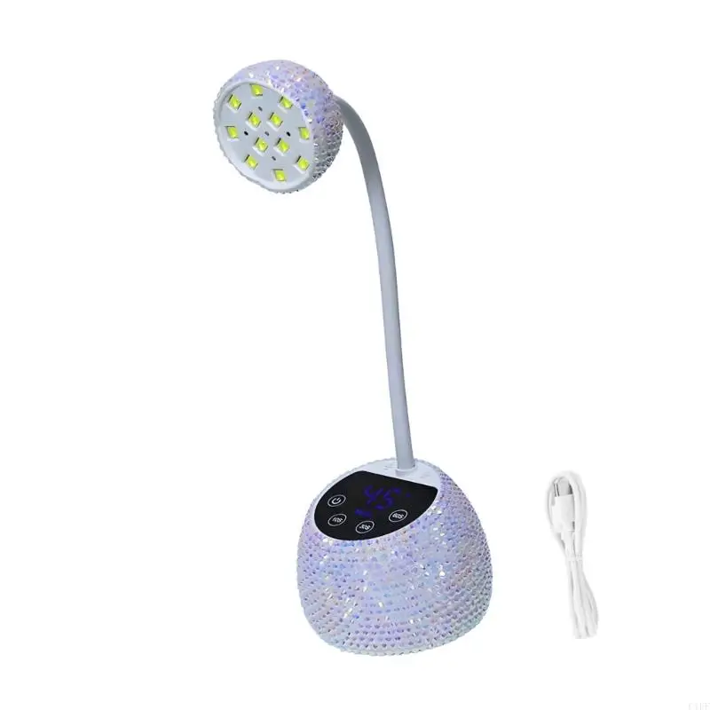 C1FF – lampe Unguis à transducteur automatique, Mobile, Rechargeable, séchage rapide, lumière LED pour crème frottée