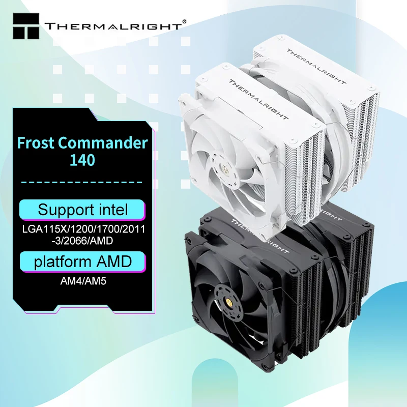 Thermalright FC140 5X8mm AGHP Heat Pipe Full Electroplating Reflow Soldering Radiator S-FDB Bearing Performance Level Fan