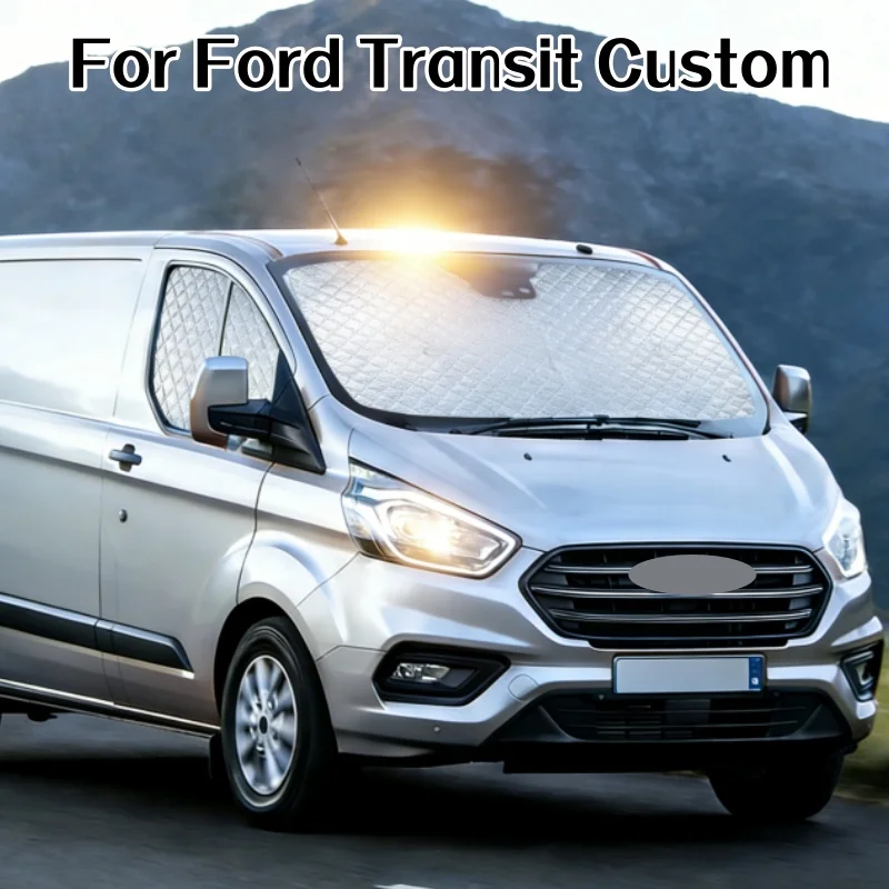 

Солнцезащитный экран для лобового стекла автофургона, внутренние термошторки, комплект для Ford Transit Custom MK8 2012-2022, защита от солнца