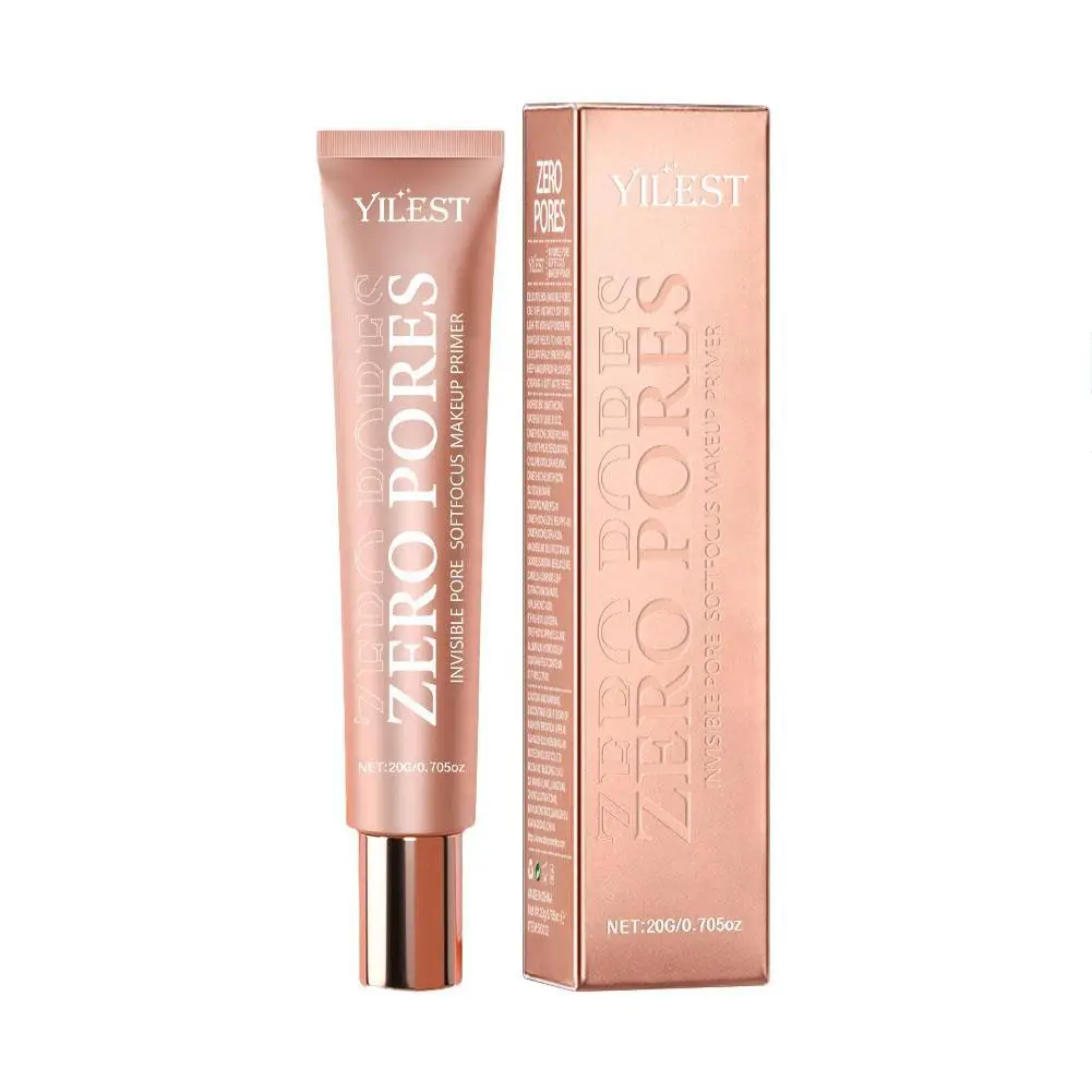 Primer idratante per il viso Base per il trucco pori invisibili morbidi 20g Base liscia a lunga durata Brighten Foundation Focus Oil-Control V2N9