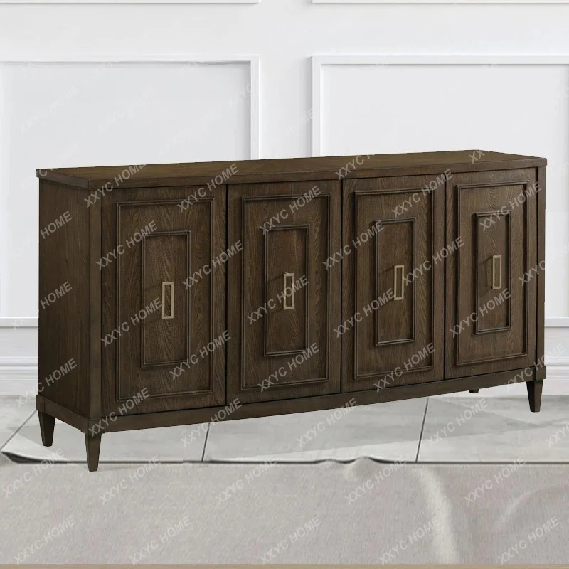 log color old retro porch cabinet loft wind locker four-door storage cabinet