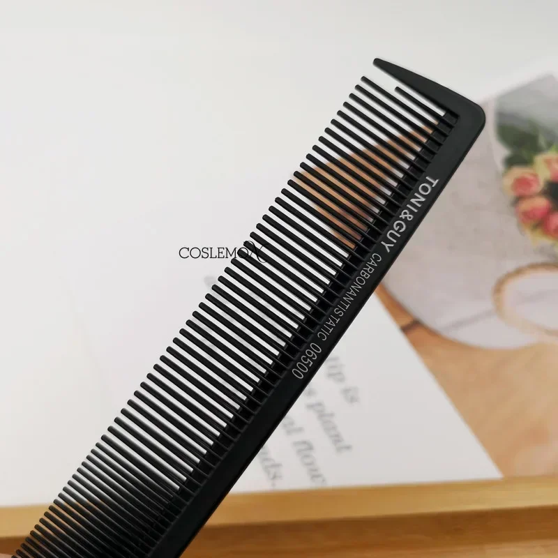 1/3pcs Double-sided Hair Comb Ultra Thin Carbon Fiber Black Heat Resistant Hairdresser Haircut Barber Shop Styling Tool