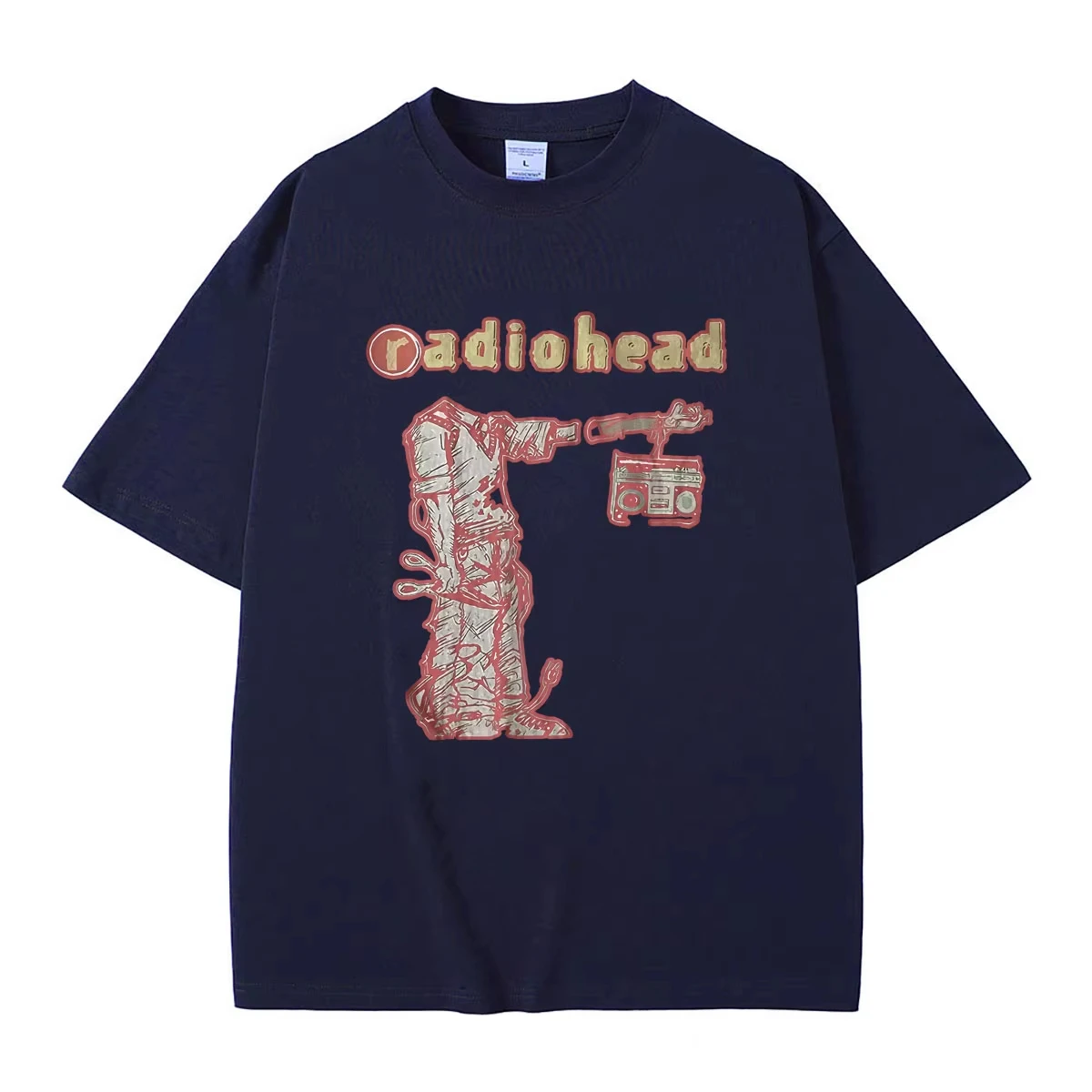 2026 Summer Hot Sale Rock Band Radiohead Graphic T-shirt Unisex Casual Soft Cotton T Shirt Y2K Harajuku Hip Hop Punk T-shirt