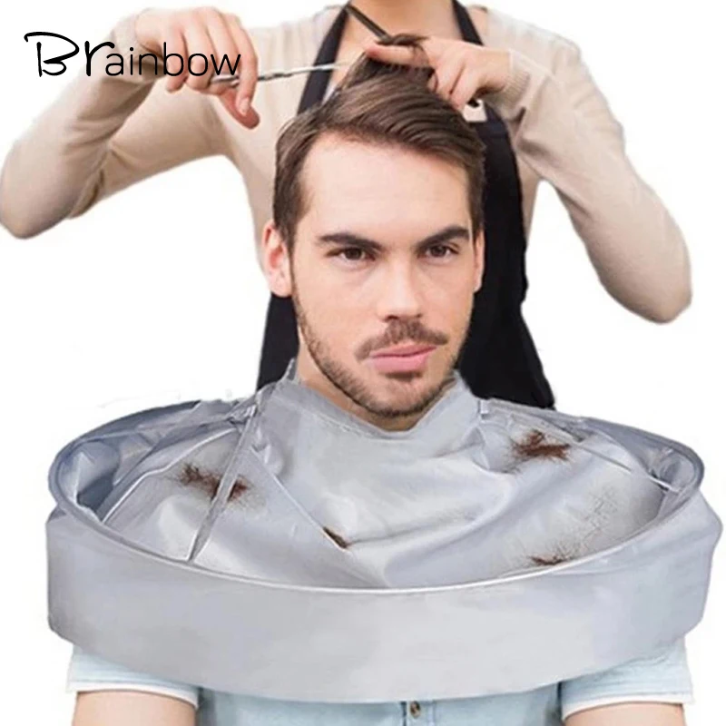 

Brainbow 1PC Foldable Barber Cloak DIY Hair Cutting Waterproof Cloak Umbrella Cape Salon Barber Salon Clothes Apron For Haircut