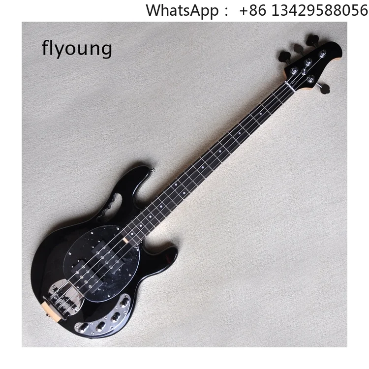 Flyoung Popular New Natural Color Electric Bass 5-string Electric Guitar