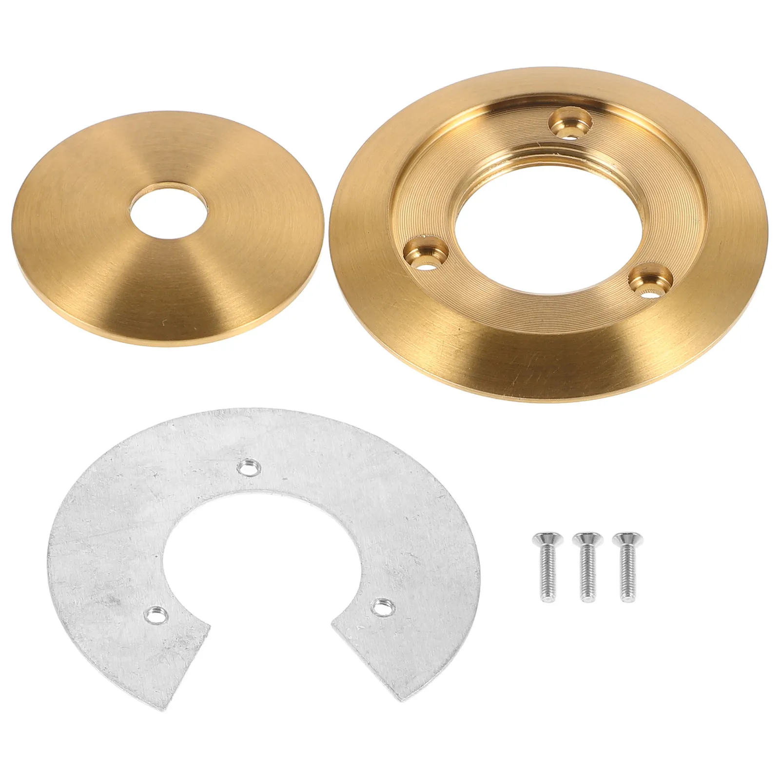 1Set Glass Lamp Cover Fixing Ring Stable Metal Replacement Shade Adapter Aluminum Fixture Fastening Ring Elegant Home Lighting