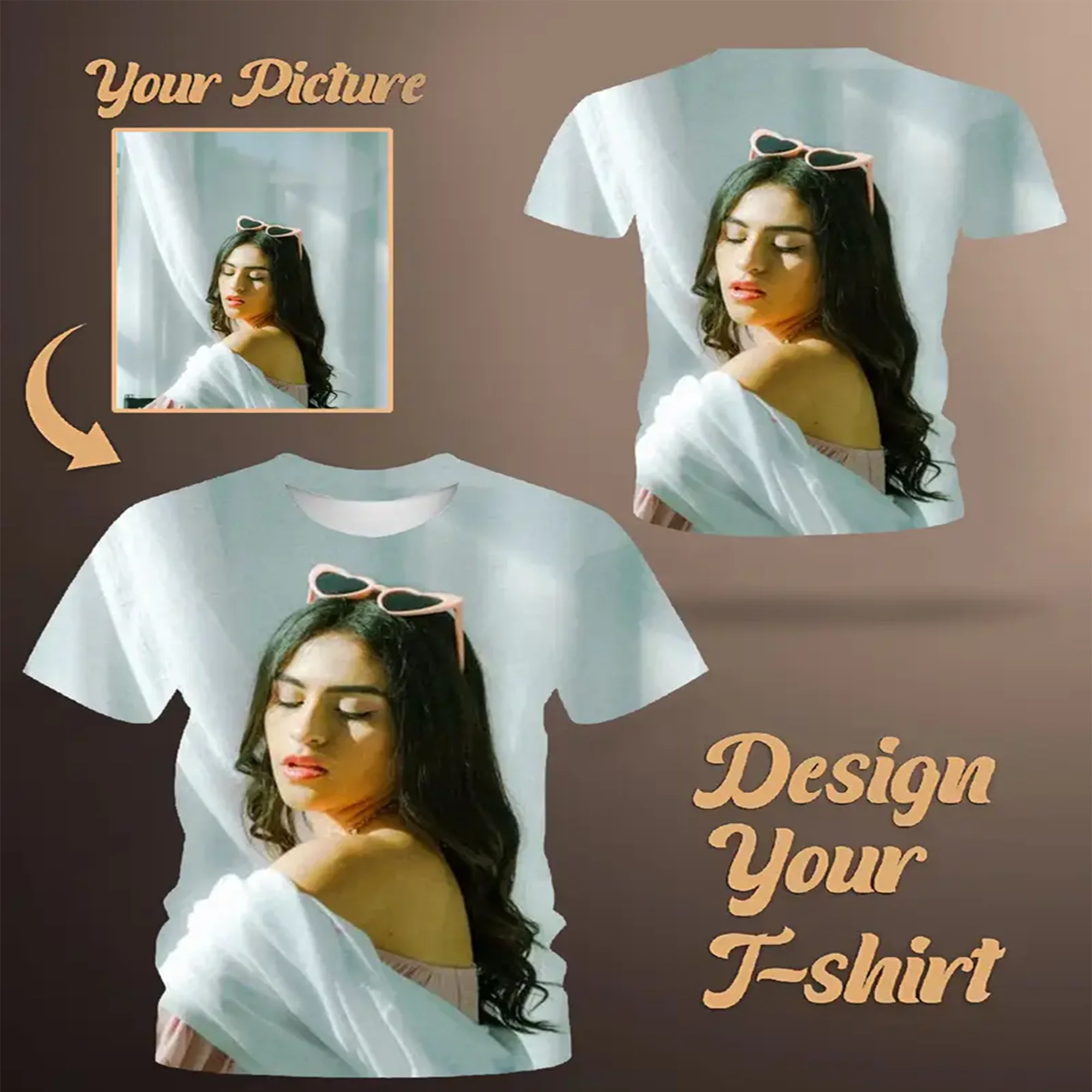 

Customized Printed Leisure T Shirt Tee DIY Your Own Design Like Photo Or Logo 3D T-shirt Fashion Custom Men's Tops Tshirt