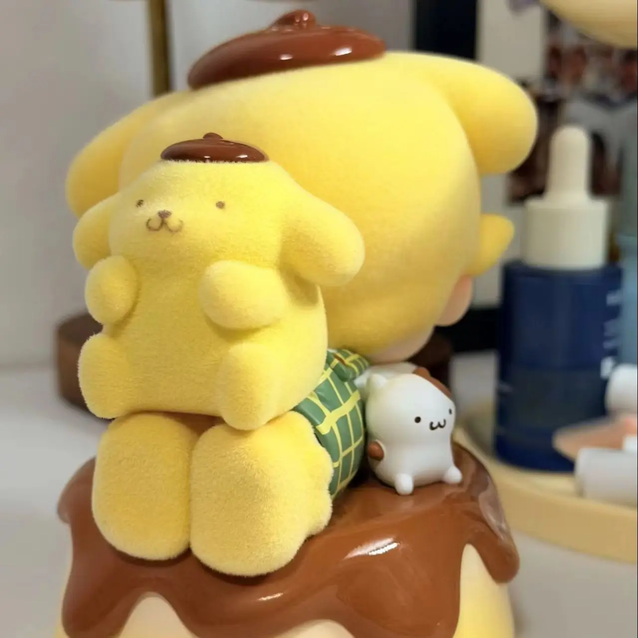 POPMART DIMOO & POMPOMPURIN Série Collaborative Boîte Mystère Figurine Surprise Jouets de Collection Caja Misteriosa