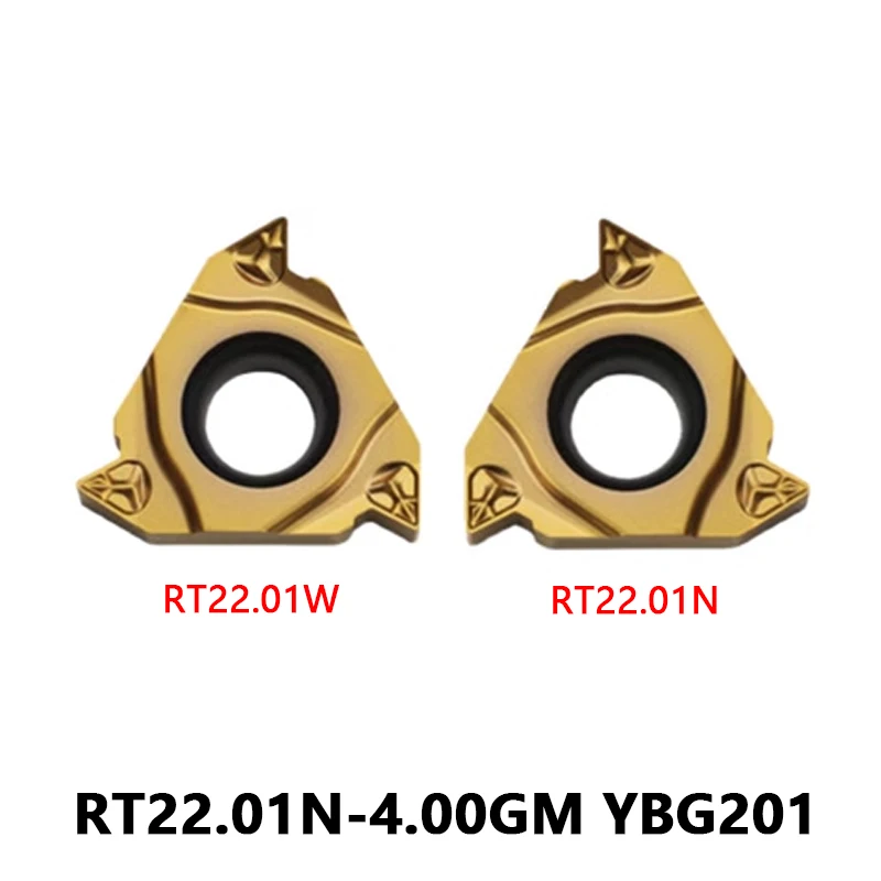 

RT22.01N-4.00GM YBG201 Internal Thread Carbide Inserts RT22.01N 4.00GM Turning Tool Lathe Cutting for General Processing Cutter