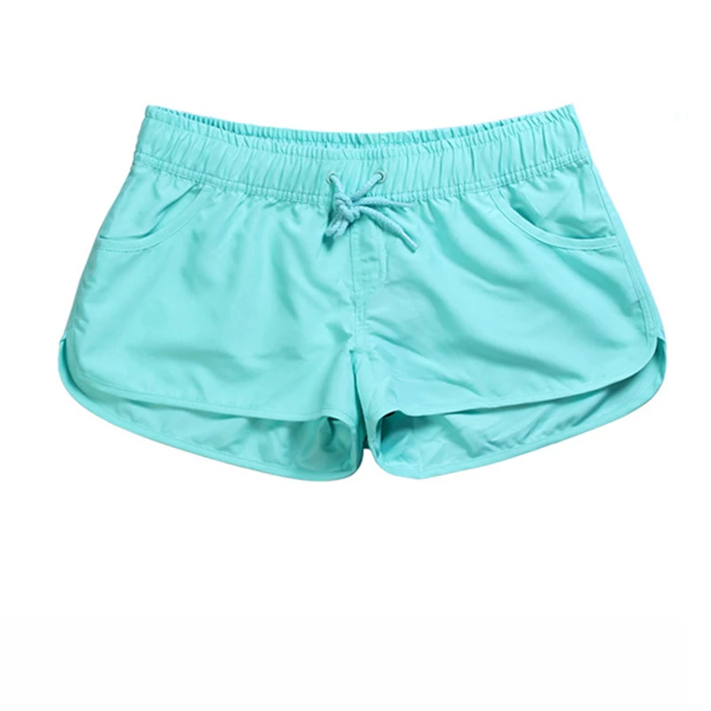 Pantalones cortos informales de verano para mujer, Shorts deportivos transpirables de cintura elástica, holgados, para Yoga y playa