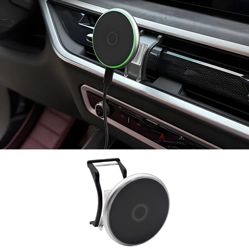

For BMW X5 X6 G05 G06 2019 2020 2021 2022 2023 2024 2025 Car Phone Wireless Charger Magnetic Mount Holder Stand Accessories Trim