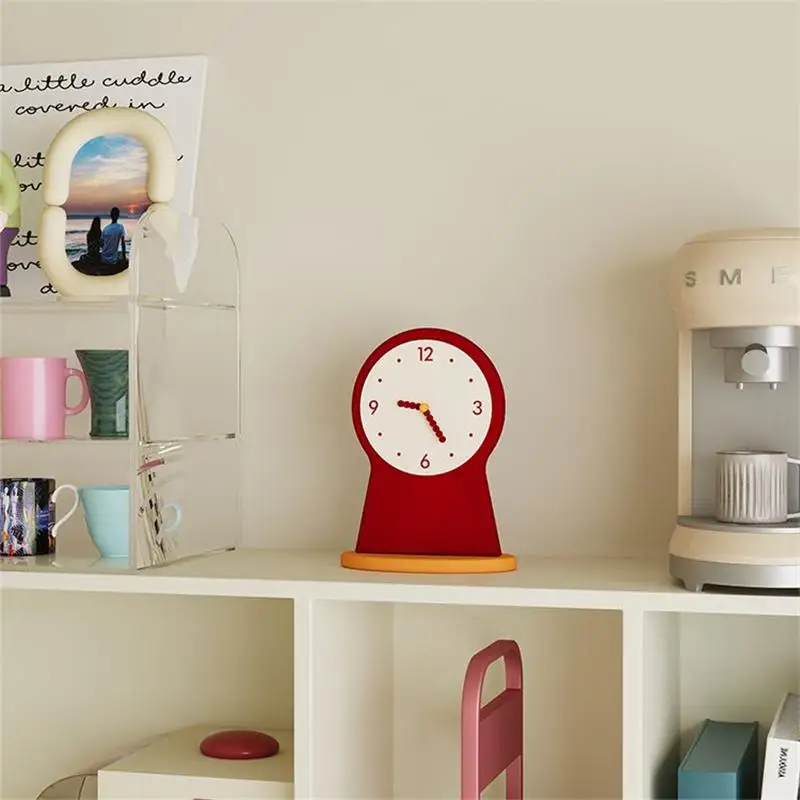 Small Desktop Clock Ornament High-value Pendulum Desktop Clocks Living Room Bedside Table Desk Clock Watch Home Decoration