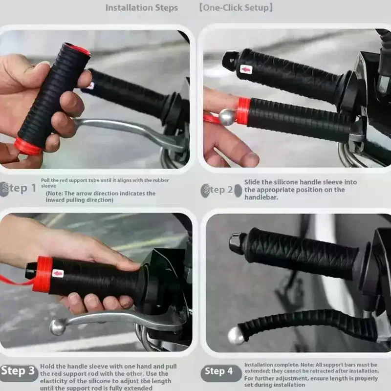 Universal Anti-Slip Silicone Handlebar Grips, Horn Covers And Brake Covers For Motorcycle Customization And Riding Protection