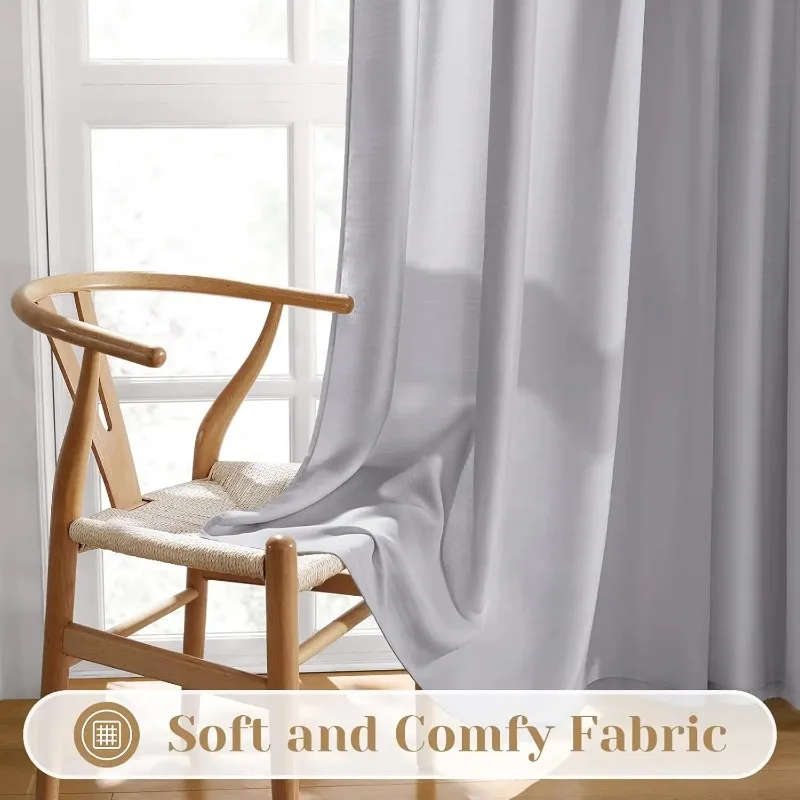 

Панели для спальни, гостиной, домашнего декора, современные полупрозрачные занавески, сплошной цвет, конфиденциальная драпировка, легкое, непрозрачное окно