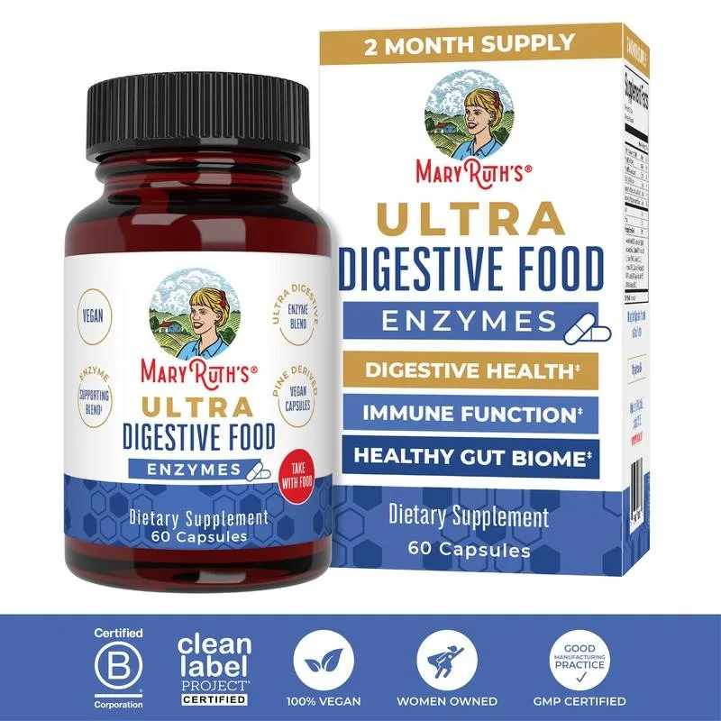 

Капсулы с пищевыми ферментами — поддержка пищеварительного здоровья, здоровый желобный биометр, функция иммунитета, снижение кровирования